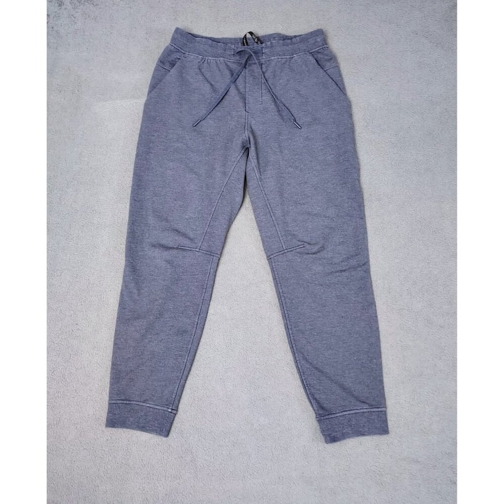 Lululemon Men Jogger Pants Sz Large Blue Athleisure Relaxed Fit Running Casual